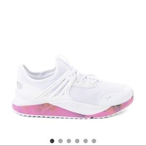 Puma white little girl shoes
